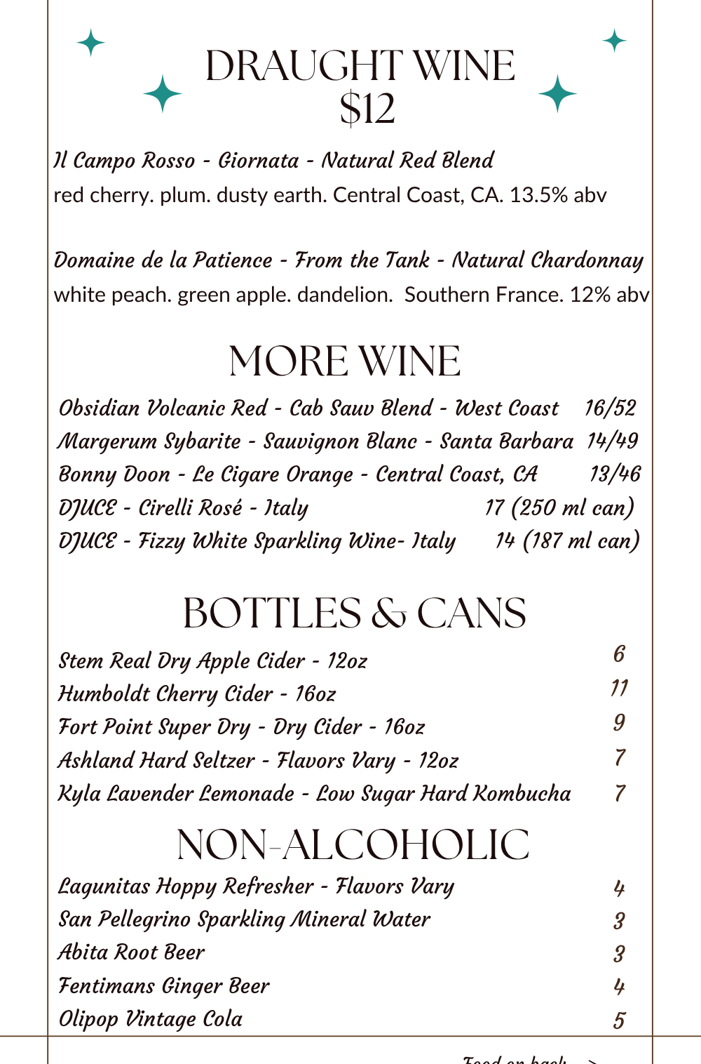 Menu Inside Right