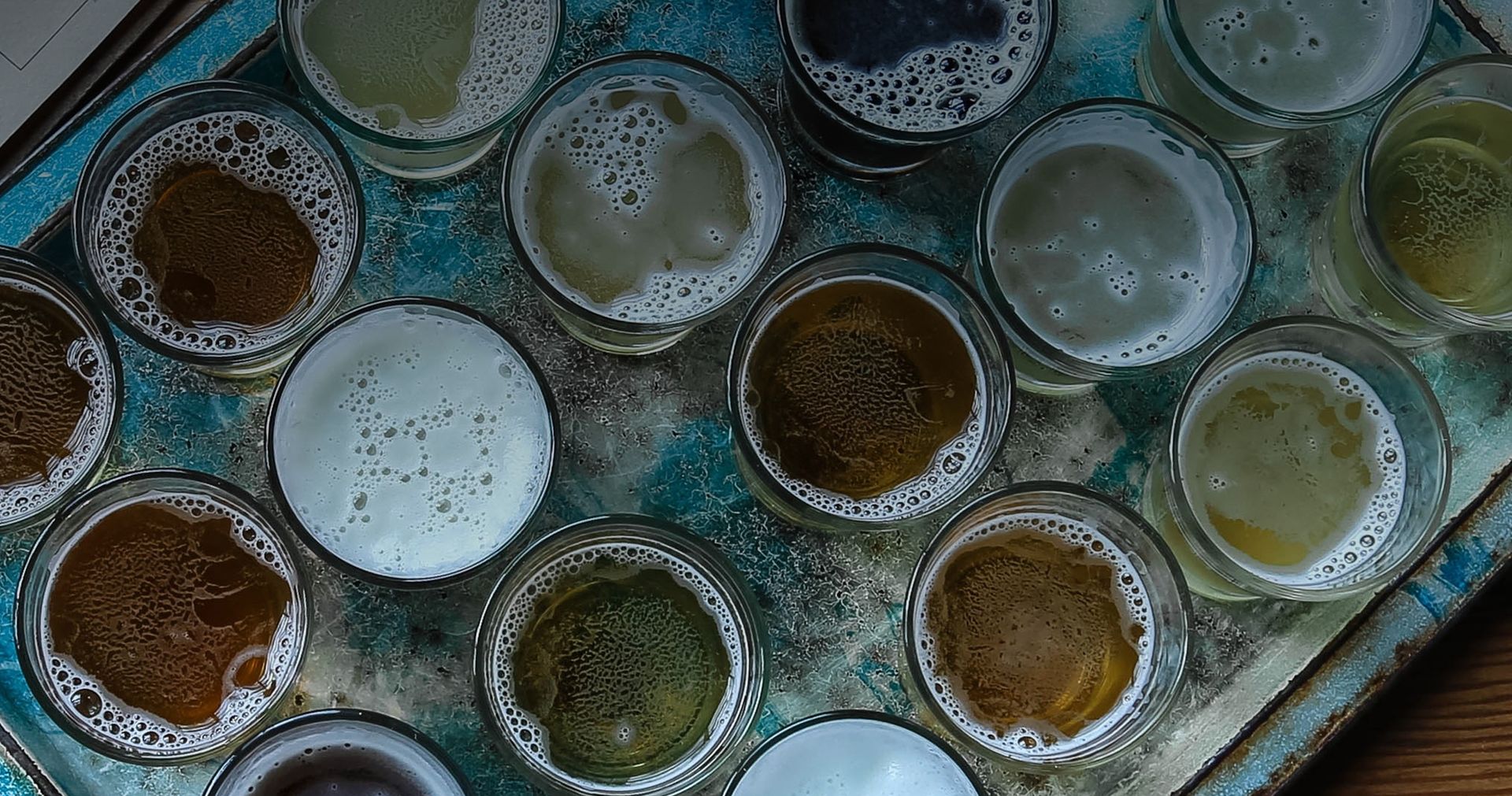 Beer with a big head of foam